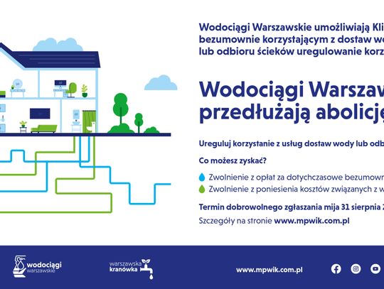 Abolicja- więcej czasu na legalizację przyłączy wodociągowych i kanalizacyjnych