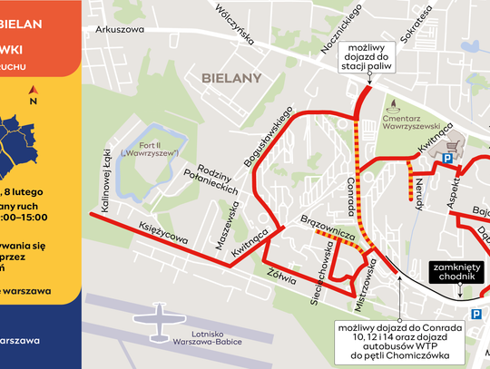 Biegi sparaliżują ruch na Bielanach. Sprawdź zamknięte ulice, objazdy i parkingi