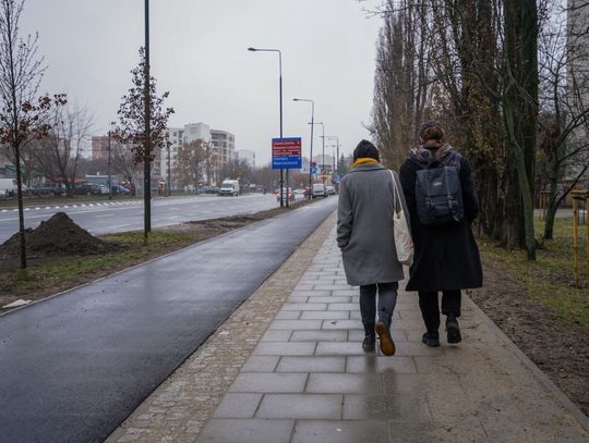 Koniec remontu chodnika i ścieżki rowerowej na Broniewskiego