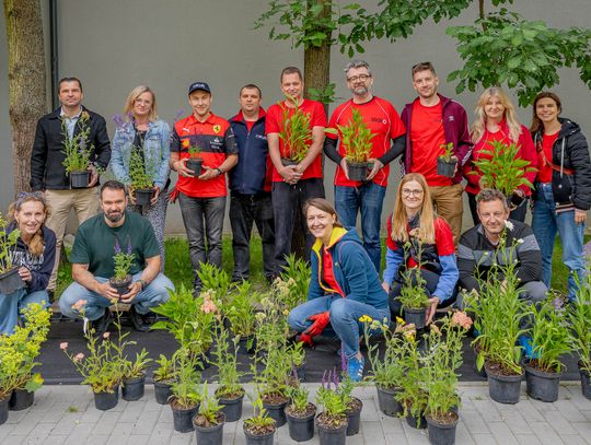 Wolontariusze SEGRO posadzili setki roślin dla przedszkolaków na Bielanach
