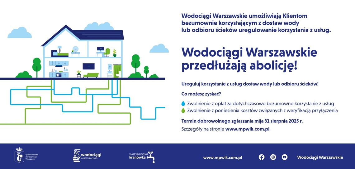 Abolicja- więcej czasu na legalizację przyłączy wodociągowych i kanalizacyjnych