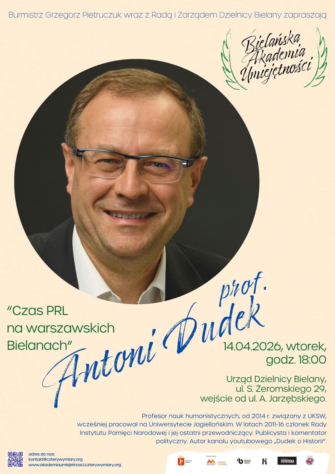 Bielany w czasach PRL. Spotkanie z historią dzielnicy i prof. Antonim Dudkiem