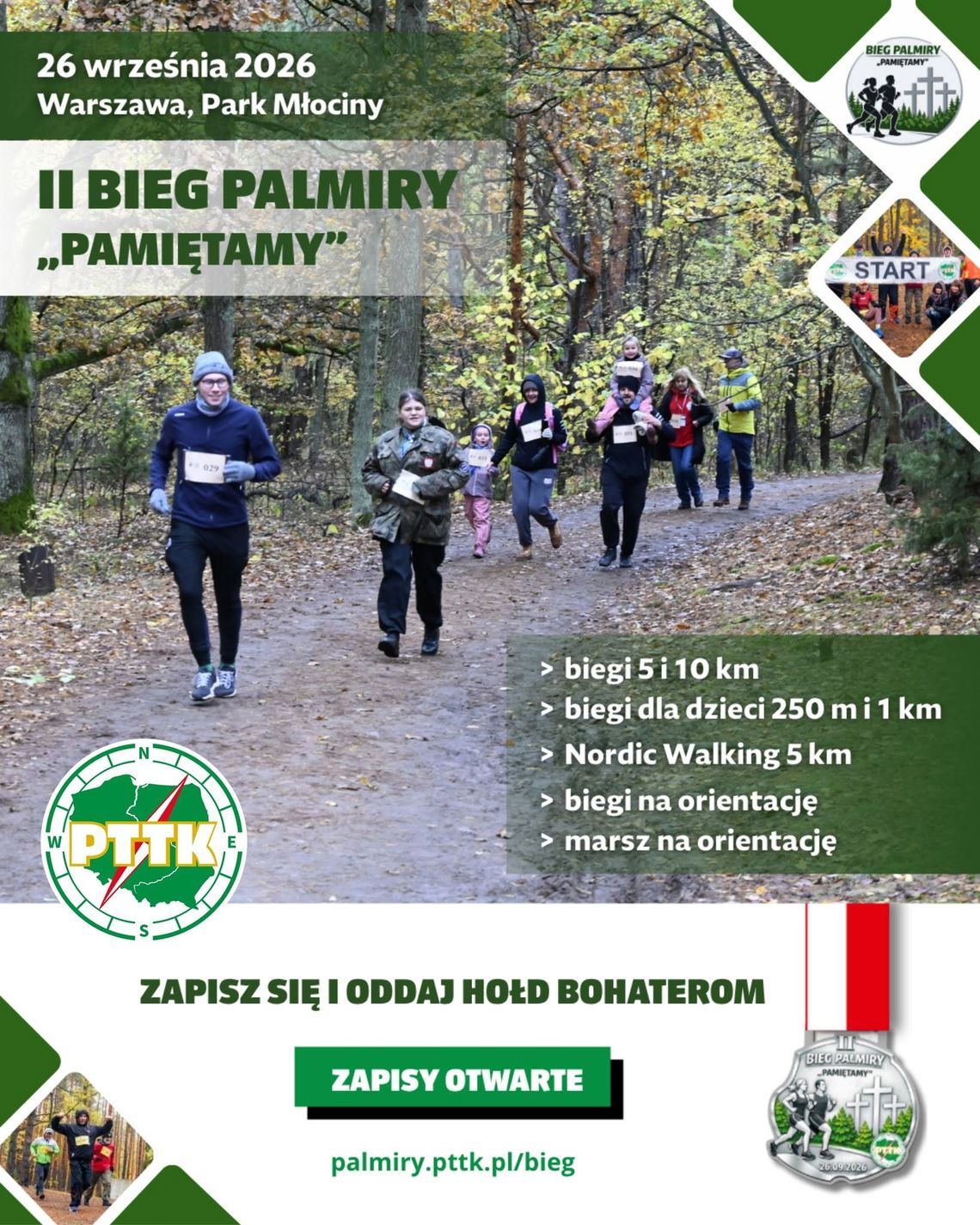II Bieg Palmiry „Pamiętamy” w Parku Młociny. Pobiegniemy, by oddać hołd bohaterom II Bieg Palmiry „Pamiętamy” w Parku Młociny. Pobiegniemy, by oddać hołd bohaterom