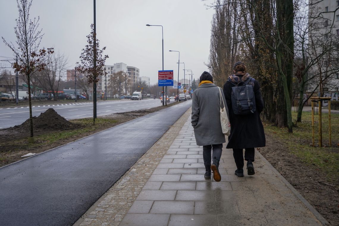 Koniec remontu chodnika i ścieżki rowerowej na Broniewskiego