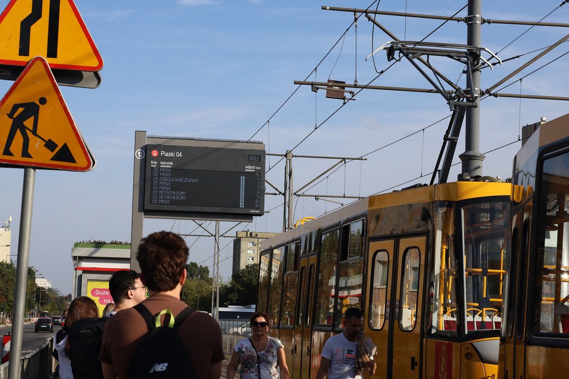 Nowy system informacji pasażerskiej także na Bielanach