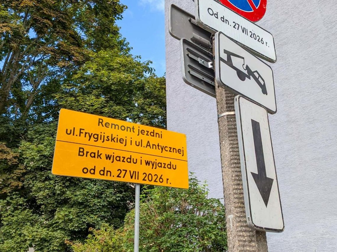 Remont ulic Antycznej i Frygijskiej