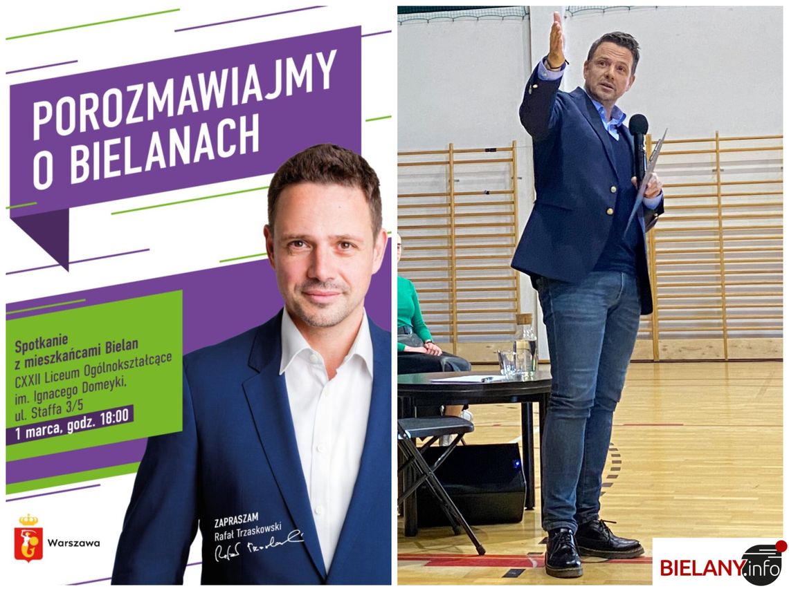 Rafał Trzaskowski na Bielanach. Pytania i odpowiedzi