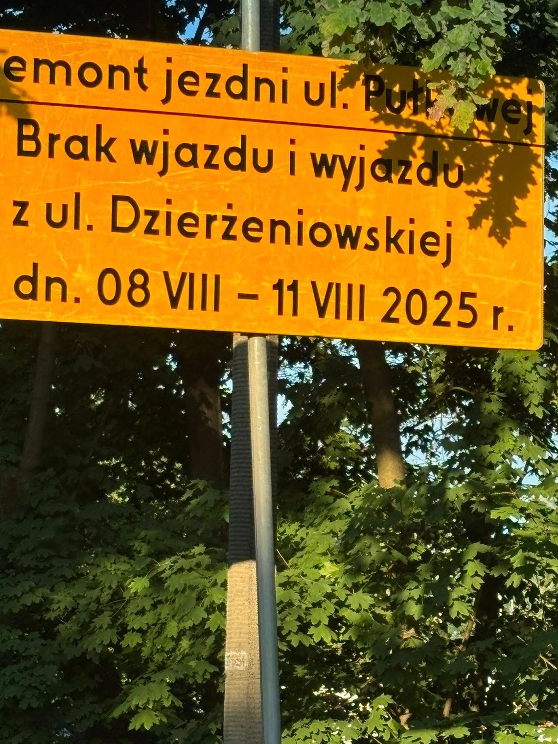 Szybki remont Pułkowej – utrudnienia w dniach 8–11 sierpnia Szybki remont Pułkowej – utrudnienia w dniach 8–11 sierpnia