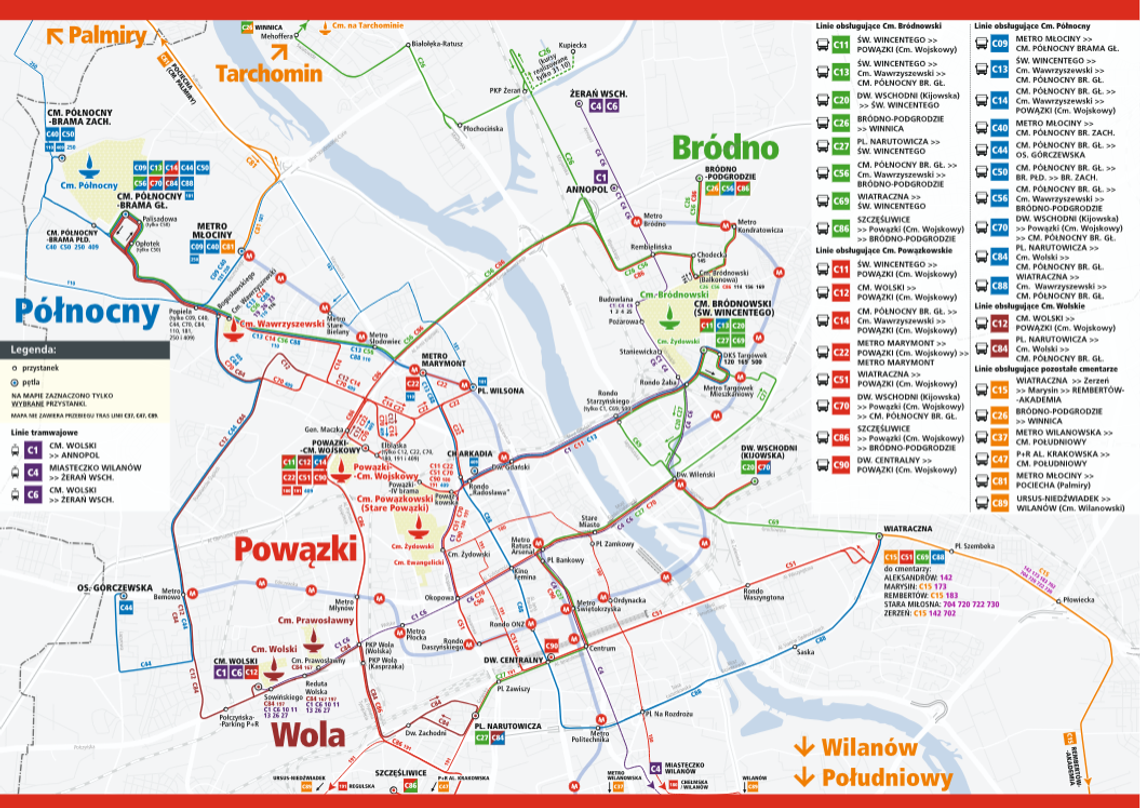 Wszystkich Świętych w Warszawie. Tak łatwiej dojedziesz na cmentarz – sprawdź nowe oznaczenia autobusów i tramwajów Wszystkich Świętych w Warszawie. Tak łatwiej dojedziesz na cmentarz – sprawdź nowe oznaczenia autobusów i tramwajów