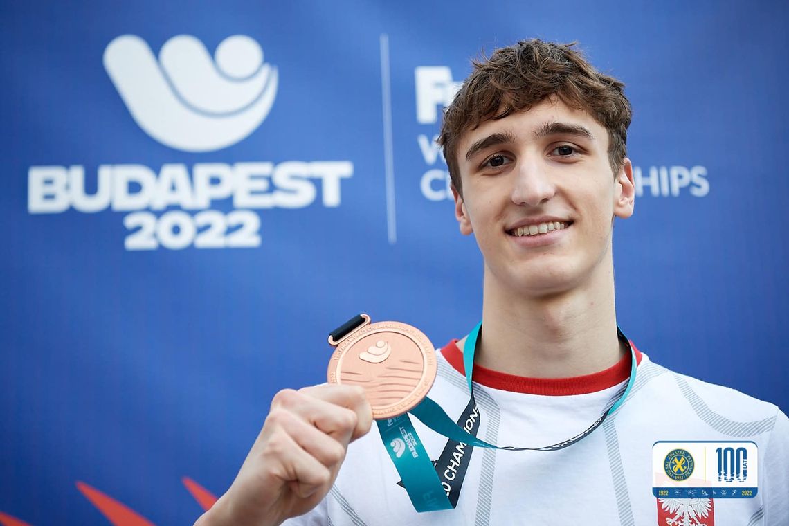 Zawodnik bielańskiego klubu medalistą mistrzostw świata w pływaniu