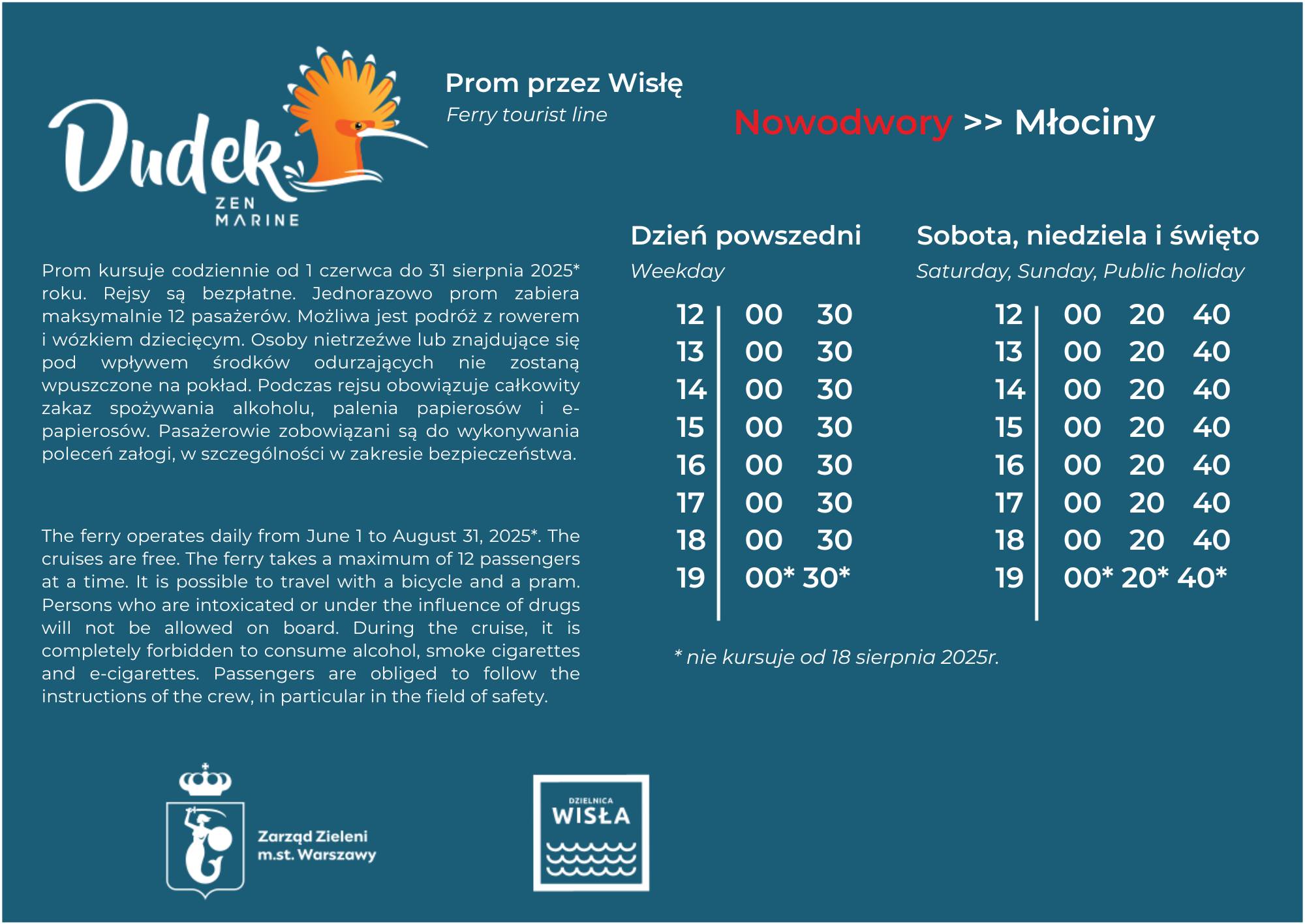 Prom „Dudek” znów na Wiśle!