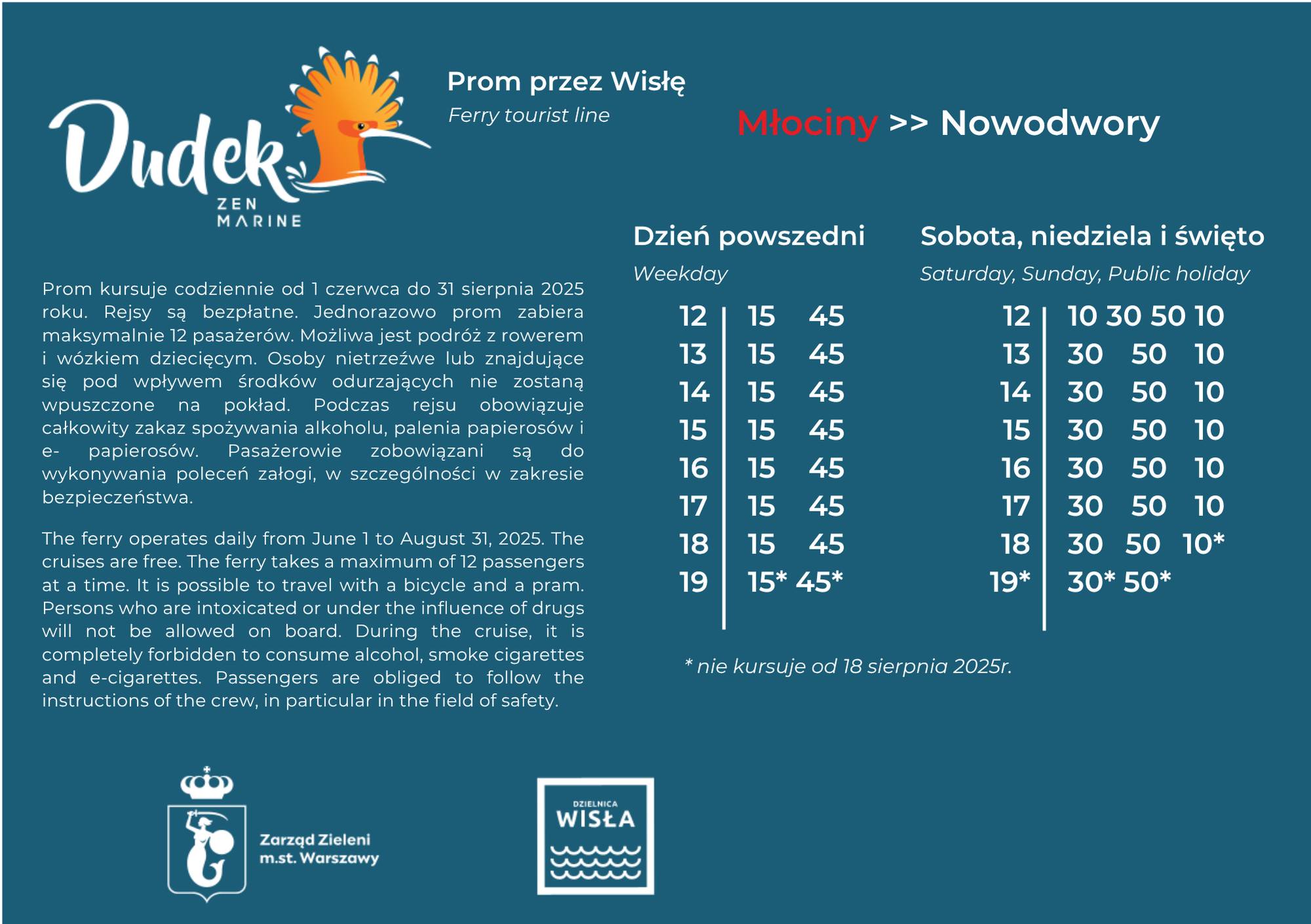 Prom „Dudek” znów na Wiśle!